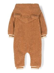 Moschino Kids Pyjama met imitatie lamswol - Bruin