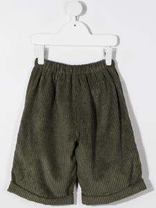 La Stupenderia Ribfluwelen shorts - Groen