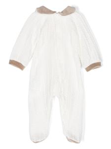 La Stupenderia Pyjama met gewelfde kraag - Wit
