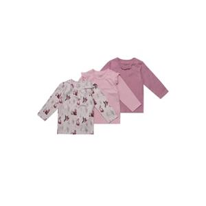 HUSTCLAIRE Hust & Claire T-Shirt Lange Mouw 3-Pack Alda Dusty Rose