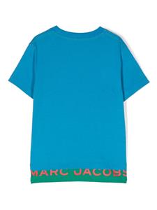 Marc Jacobs Kids T-shirt met logoprint - Blauw