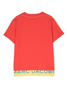 Marc Jacobs Kids T-shirt met colourblocking - Rood
