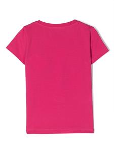 Philipp Plein Junior Shirt met logoprint - Roze