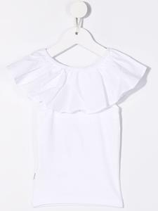 Molo Top met ruche afwerking - Wit