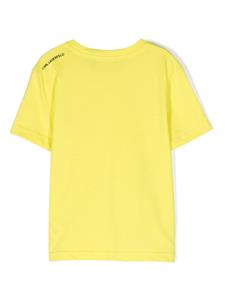 Karl Lagerfeld Kids T-shirt met logopatch - Geel