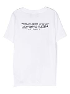 Karl Lagerfeld Kids Jersey T-shirt - Wit