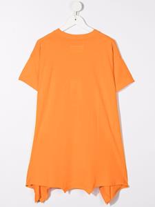 MM6 Maison Margiela Kids T-shirtjurk met logoprint - Oranje