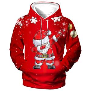 ETST WENDY 005 Men's Christmas Funny Hoodie Santa Claus Print Sweatshirt Autumn Designer Long Sleeved Oversized Clothing Cartoon Hoodie for Men