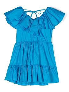 MSGM Kids Gelaagde jurk - Blauw