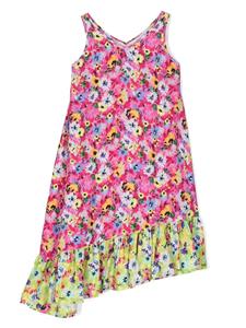 MSGM Kids Asymmetrische jurk - Roze