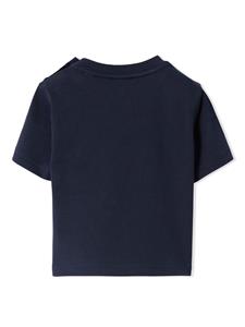 Burberry Kids Katoenen T-shirt - Blauw