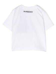 Burberry Kids T-shirt met Vintage Check - Wit
