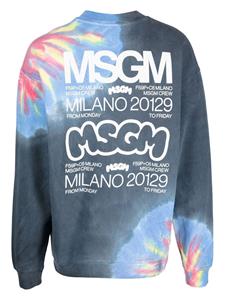 MSGM Sweater met logoprint - Blauw