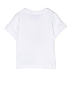 Balmain Kids T-shirt met grafische print - Wit