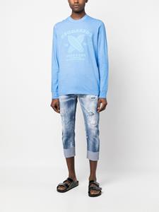 Dsquared2 Sweater met logoprint - Blauw