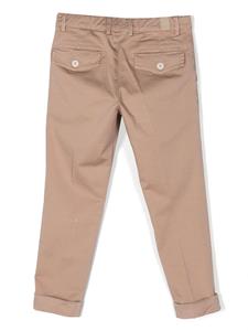 Eleventy Kids Broek van stretch-katoen - Beige