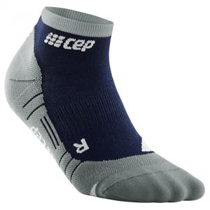 CEP  Hiking Light Merino Low-Cut Socks - Compressiesokken, grijs/blauw