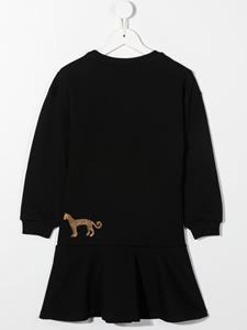 Lanvin Enfant Sweaterjurk met geborduurd logo - Zwart