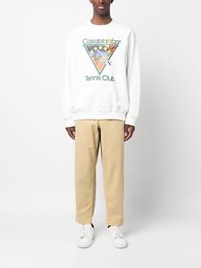 Casablanca Sweater met grafische print - Wit