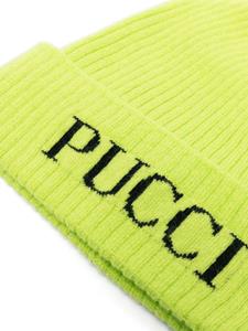 PUCCI Junior Muts met intarsia logo - Groen