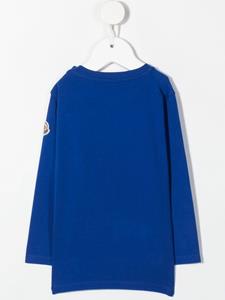 Moncler Enfant T-shirt met geborduurd logo - Blauw