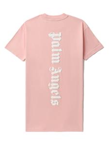 Palm Angels Kids T-shirt met logoprint - Roze