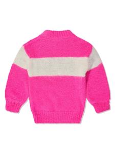 MC2 Saint Barth Kids intarsia-knit mock-neck jumper - Roze