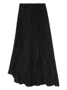 Balenciaga Asymmetrische plooirok - Zwart