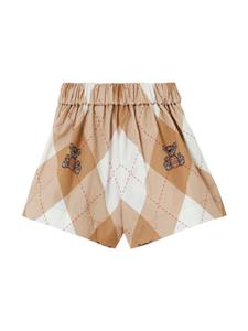 Burberry Kids Katoenen shorts - Beige
