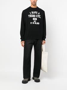 Undercover Sweater met tekst - Zwart