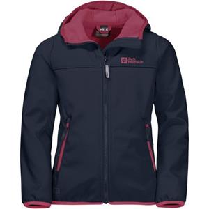 Softshell-jack FOURWINDS JACKET KIDS met contrastkleurige details