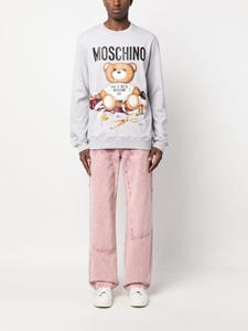 Moschino Sweater met teddybeerprint - Grijs