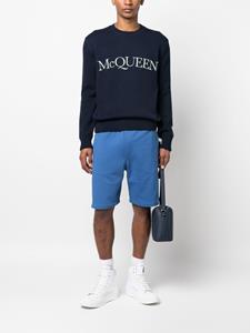Alexander McQueen Trui met geborduurd logo - Blauw