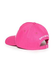 Dsquared2 Kids Honkbalpet met geborduurd logo - Roze