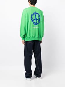 FIVE CM Sweater met print - Groen