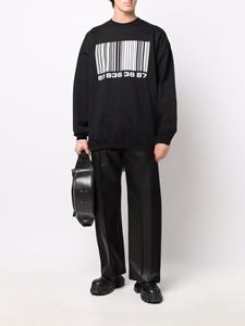 VTMNTS Sweater met print - Zwart