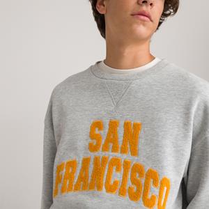 LA REDOUTE COLLECTIONS Sweater met ronde hals, in molton, San Francisco motief