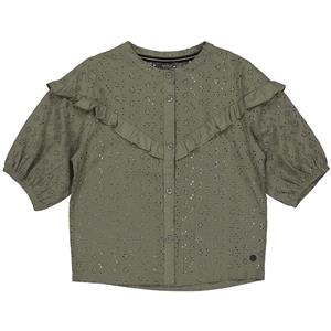 LEVV Meisjes blouse - Daphne - Groen basil