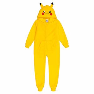 POKEMON Onesie met kap, in fleece, Pikachu