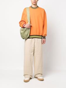 Jacquemus Sweater met gestreepte afwerking - Oranje