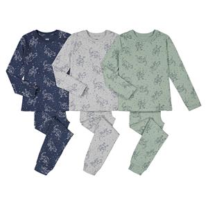LA REDOUTE COLLECTIONS Set van 3 pyjama's in katoen, dinosaurus motief