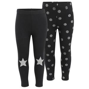 KIDSWORLD Leggings (Packung, 2-tlg) mit Glitzerdruck