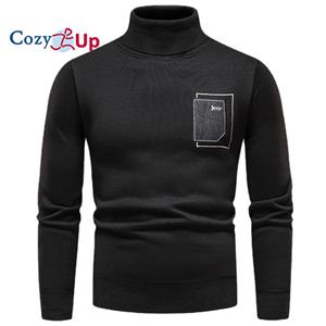 Cozy Up Vintage Knitted Turtleneck Pullover Sweater Men Korean Solid Patchwork Jersey Streetwear Mens Jumpers Sweaters