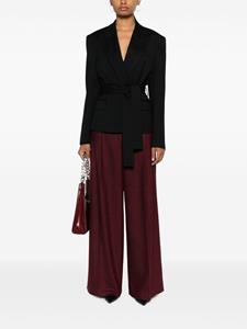 PINKO peak-lapel belted blazer - Zwart