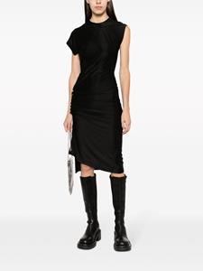 Rabanne Asymmetrische midi-jurk - Zwart