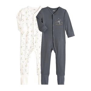 LA REDOUTE COLLECTIONS Set van 2 pyjama's in bio katoen