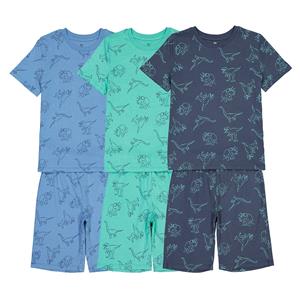 LA REDOUTE COLLECTIONS Set van 3 pyjashorts met dinosaurussenprint