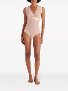 ERES Aérobic semi-sheer bodysuit - Beige