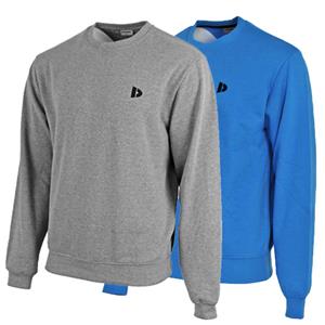 Donnay Donnay Heren - 2-Pack - Fleece Crew Sweater Dean - Zilvergrijs & True Blue