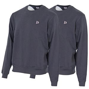 Donnay Donnay Heren - 2-Pack - Fleece Crew Sweater Dean - Navy